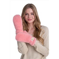 Варежки меховые на резинке ЛОСОСЬ