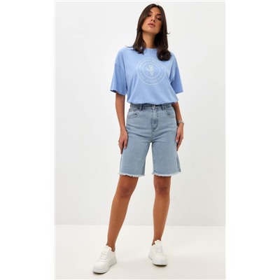 Шорты джинс F512-0908 l.blue