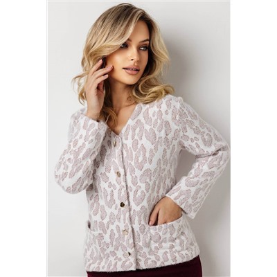 Жакет женский  4428/10/Молочный, бордовый