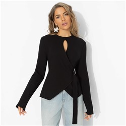 Джемпер хлопковый, Дерзкий минимализм (черный)