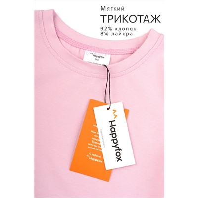 Укороченная футболка для девочки Happyfox