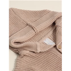 Кардиган вязаный с капюшоном SL Home, рост 68-74 см, песочный