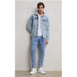 Куртка джинс Р311-1237 middle blue