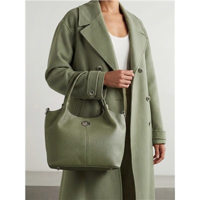 Женская кожаная сумка Richet 3212LN 807 Зеленый