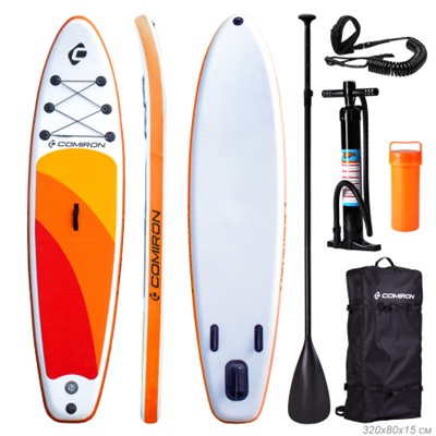 Надувная SUP доска COMIRON 320х80х15 Сапборд Supboard сап доска sup cапборд / GT150 /уп 1/ (Желтый)