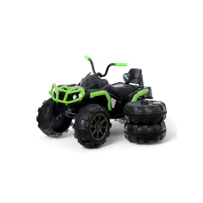 УЦЕНКА (ось не подходит (короткая), нет верхней решетки, потёртости) Электромобиль «Квадроцикл», 2 мотора, зелёная, без радиоуправления