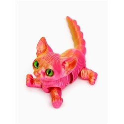 3Д - печатная игрушка «Котёнок», подвижная, цвет МИКС