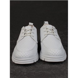 03-PDD161-5 GRAY/LT. BLUE Полуботинки женские (натуральная кожа)