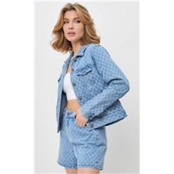 Куртка джинс F412-1228 l.blue