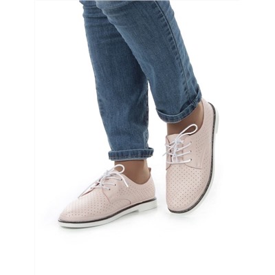 03-PDXL94-2 PINK Полуботинки женские (натуральная кожа)