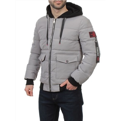 2172 GRAY Куртка мужская зимняя облегченная (150 гр. холлофайбер)