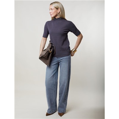 Джемпер тонкой вязки из хлопка с нейлоном