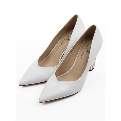 06-E32A-27D WHITE Туфли женские (натуральная кожа)