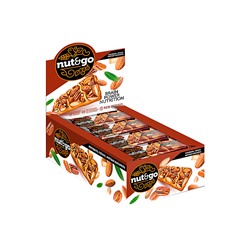 «Nut&Go», батончик с миндалём, пеканом, карамелью, морской солью, 36 г (упаковка 18 шт)