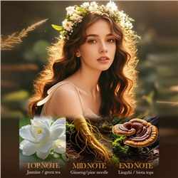 Шампунь с корнем женьшеня, кератином, черным кунжутом и грибом рейши Sadoer, 500 мл.