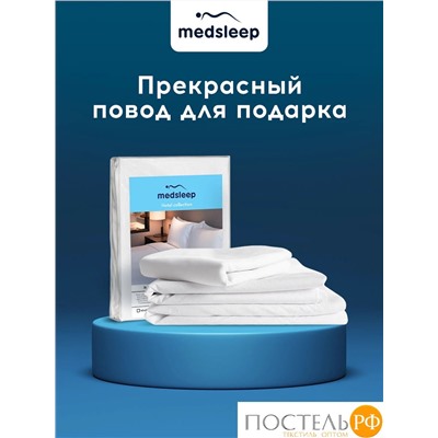 MedSleep HOTEL Простыня на резинке 180х200х25-1, 1 пр., хл/сатин