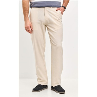 Брюки лен F511-0851 l.beige