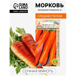 Семена Морковь «Лосиноостровская 13», 2 г, «Агросс»