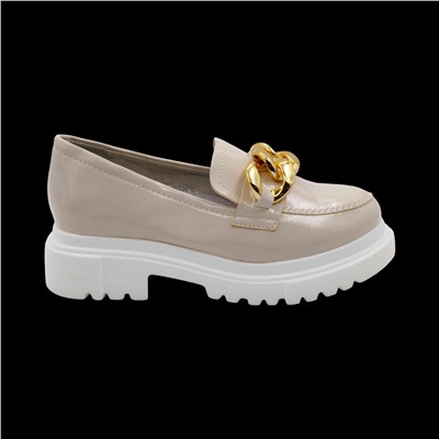 Лоферы AV896-3-4 бежевые