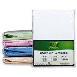 Простынь Бязь на резинке, белый (al-100186-gr)