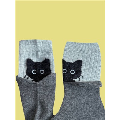 Носки р.35-40 "Cats" Серые