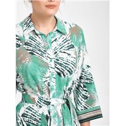 Платье длинное из вискоза с поясом