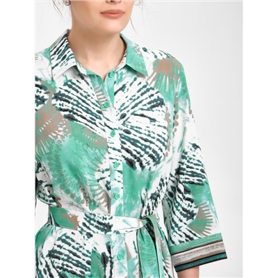 Платье длинное из вискоза с поясом