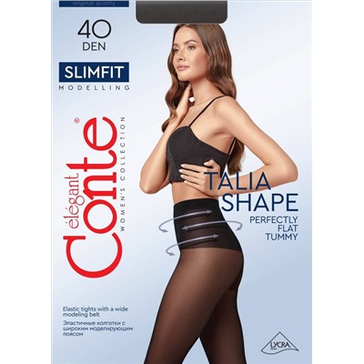 CONTE SLIMFIT 40 Колготки женские с широким моделирующим поясом Lycra®