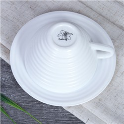 Чайный набор 12 предметов 230 мл Риф белая / N-BWB230BWBD60-6 (WHITE) /уп 8/