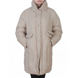 3062 BEIGE Куртка пуховая зимняя женская (утиный пух)
