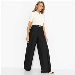 Брюки с деликатным блеском, Минимализм с акцентами (чёрные)