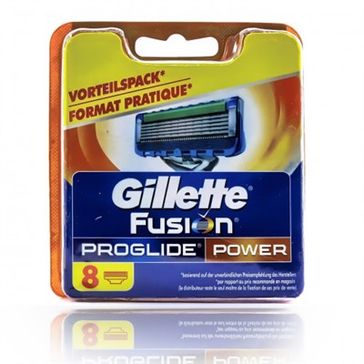 Gillette FUSION Power ProGlide (8шт) RusPack orig