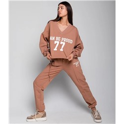 Спортивный костюм #ОБШ1885, карамельный