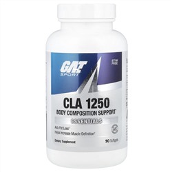 GAT, Sport, CLA 1250, 1250 мг, 90 мягких таблеток