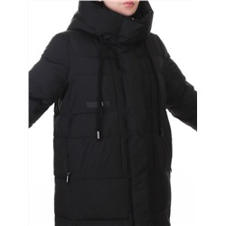 8818 BLACK Пальто зимнее женское (200 гр. холлофайбер)