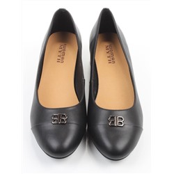 06-M47-4 BLACK Туфли женские (натуральная кожа)