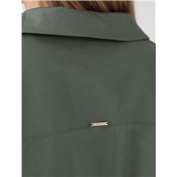 Платье в стиле сафари с отложным воротником