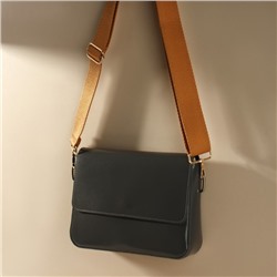 Ручка для сумки, стропа, с карабинами, 139±3×3.8 см, светло-коричневая