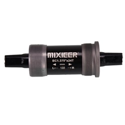Каретка под квадрат картриджная, MIXIEER BB MX-A203 68x122, пром,подшипники, чёрная, в индивидуальной коробке. /уп 50/
