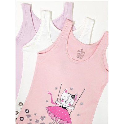 4986 Майка для девочек многоцвет (BAYKAR)