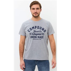 Футболка мужская с принтом F111-06b-586 серая