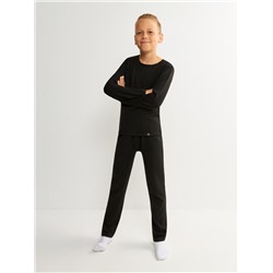 Комплект детский спортивный ((1) джемпер и (2) брюки) Centavrel_Thermowear черный Acoola