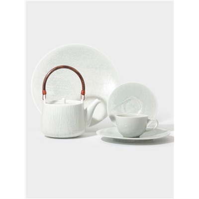 Тарелка глубокая Magistro Willow, d=20.4 см, 800 мл, фарфор, голубая