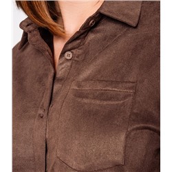 Рубашка #КТ1320, шоколадный