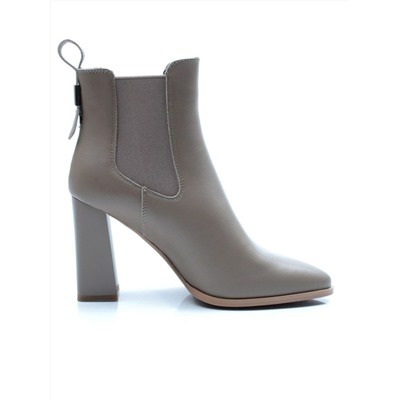 01-PCT168-2 DK.BEIGE Ботинки Челси демисезонные женские (натуральная кожа, байка)