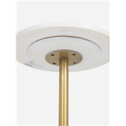 Столик кофейный, 30×30×55 см, манговое дерево, алюминий, мрамор