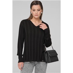 Джемпер вязаный чёрный