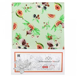 "Инжир К" Шторы для кухни, 2шт 148х160см, на шторной ленте, хлопок "Премиум" 186г/м2, "Домашняя мода" (Россия)