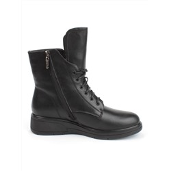04-M3-830 BLACK Ботинки зимние женские (натуральная кожа, натуральный мех)