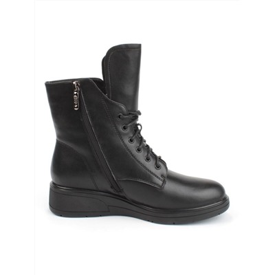 04-M3-830 BLACK Ботинки зимние женские (натуральная кожа, натуральный мех)